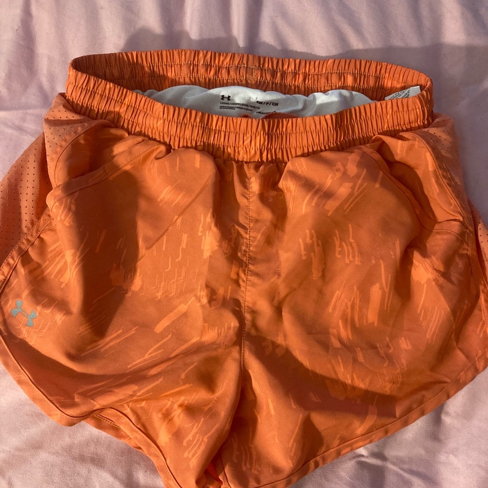 Under Armour Orange Athletic Shorts